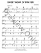 Sweet Hour Of Prayer piano sheet music cover